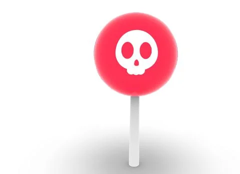 Sweets lollipops for halloween on the background 3d-rendering Stock-Illustration