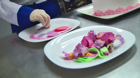 Sweets on Plate 3 Stock-Footage 34522977