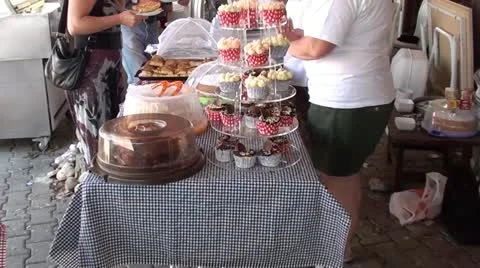 Sweets sale Stock Footage 11061483