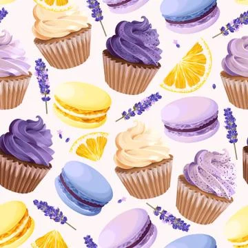 Sweets seamless pattern Stock Illustration