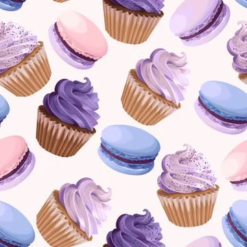 Sweets seamless pattern Stock Illustration