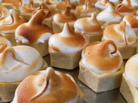 Sweets set in lined Foto stock