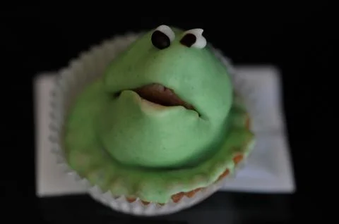 Sweets in shape of  frogs, Background Stock Photos