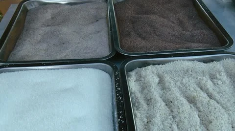 Sweets, sugar, ground walnuts, raw Видео 11322668