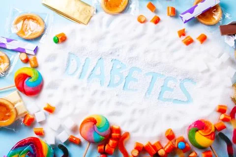 Sweets with sugar Stock Photos