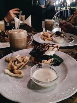 Sweets on the table Foto stock