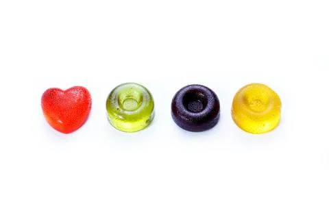 Sweets of various shapes Stock Photos