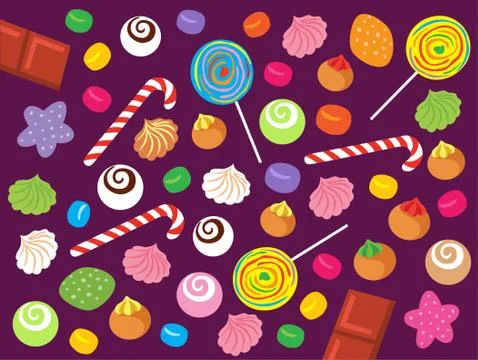 Sweets Vector Illustration Stock Illustration