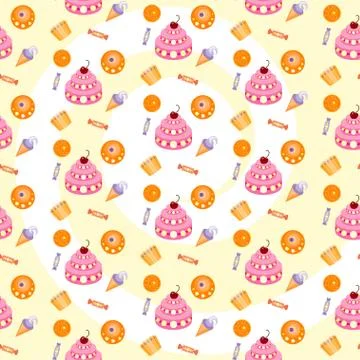 Sweets vektor illustration Stock Illustration
