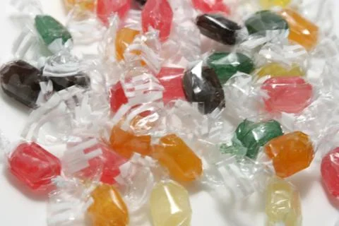 Sweets on a white background Stock Photos