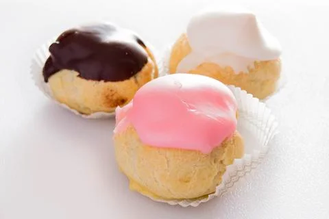 Sweets on white background Stock Photos