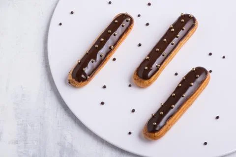 Sweets on white background Stock Photos