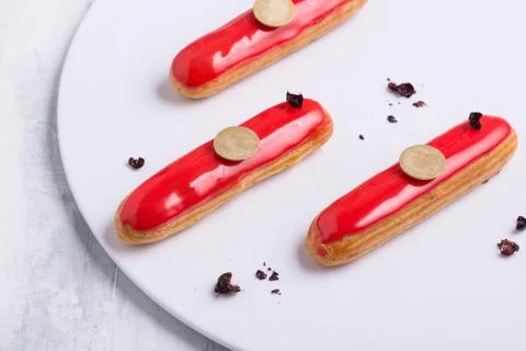 Sweets on white background Stock Photos