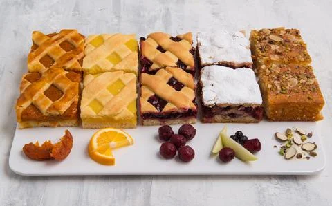 Sweets on white background Stock Photos