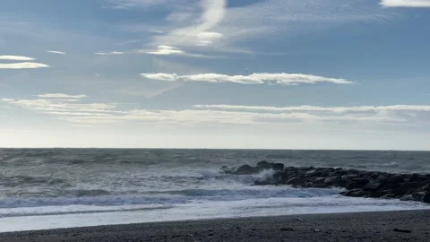 Swell on the beach. Stock Footage 147254077