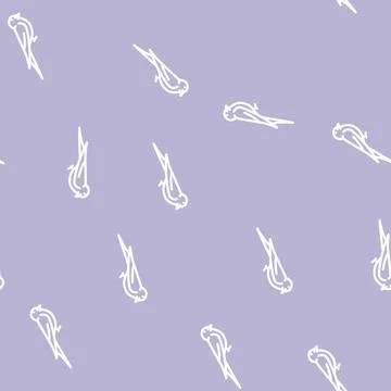 Swift bird line vector seamless pattern 스톡 일러스트