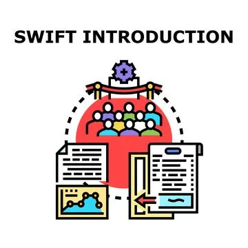 Swift introduction concept vector illustration with people Stock Illustration