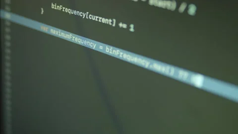 Swift Language Typing Big Data App Code Stockbeeldmateriaal 167341955