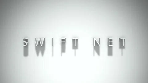 swift net 3D title animation with shadow... | Stock Video | Pond5