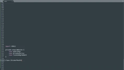 Swift Programming Language Source Code Typing Effect. Swift Programmer Ticker Stock Footage 147956128