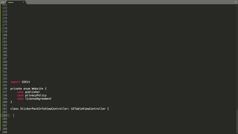 Swift Programming Language Source Code Typing Effect. Swift Programmer Ticker Stock Footage 147956129