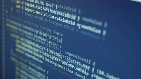 Swift Scroll and Typing Big Data App Code Video stock 167343707