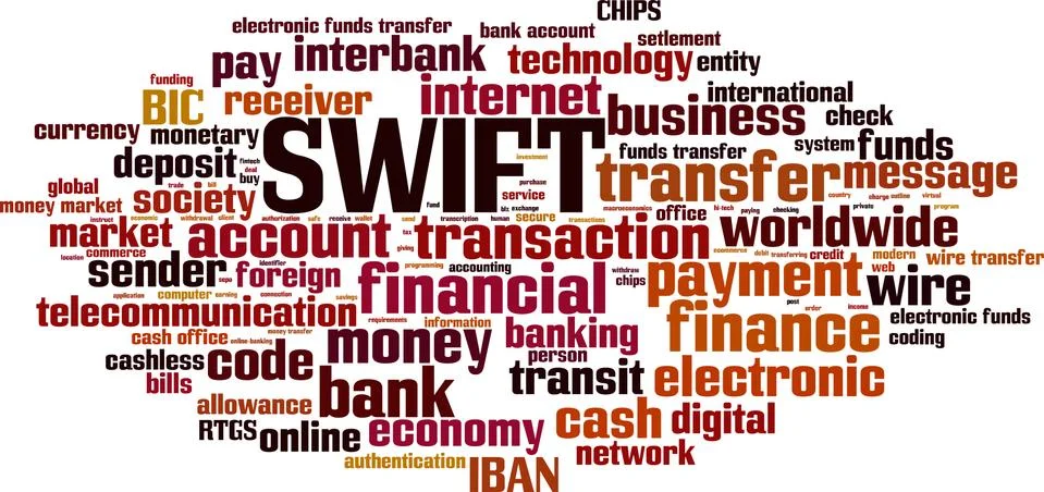 SWIFT word cloud Stock Illustration