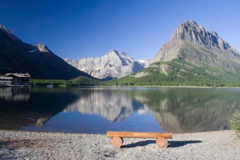 Swiftcurrent Lake Stock Photos