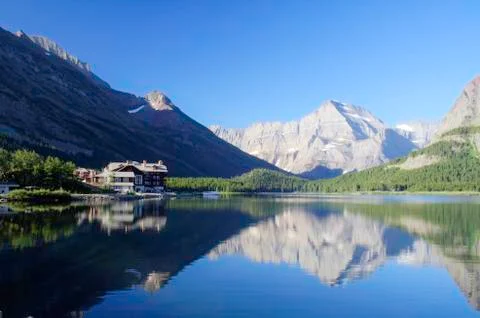 Swiftcurrent Lake Stock Photos