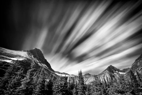 Swiftcurrent Pass Trail Stock Photos