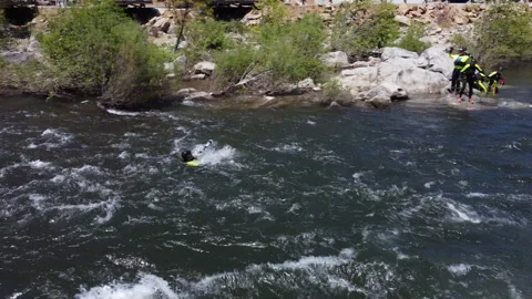 Swiftwater Rescue Class Training 02 Stock Footage 259341581