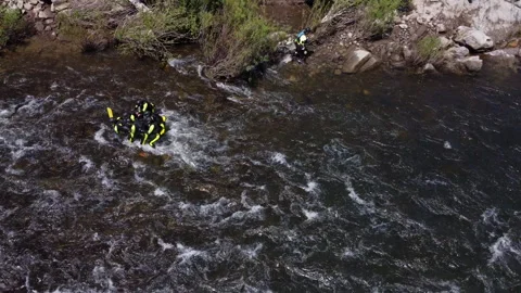 Swiftwater Rescue Class Training 03 Stock Footage 259341976