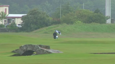 Swilcan Bridge Stock Footage 8950350