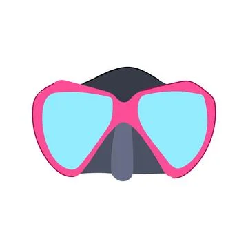 Swim diving mask cartoon vector illustration 스톡 일러스트