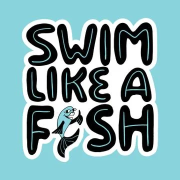 Swim like a fish Illustrazione stock
