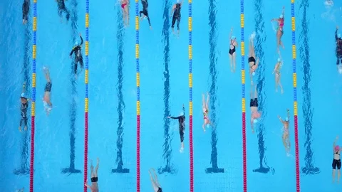 Swim Stock Footage 119633296