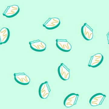 Swim hat cap isometric icon seamless pattern Stockillustratie
