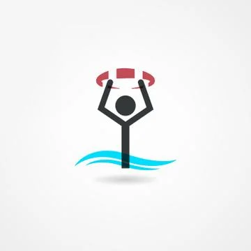 Swim icon Stock Illustration