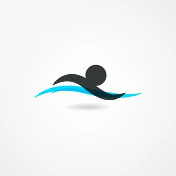 Swim icon Stock Illustration