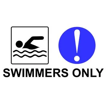 Swim icon vector Stock Illustration