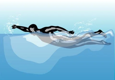 Swim Stock Illustration