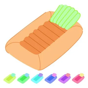 Swim inflatable swimming pool vector cartoon graphic Stock Illustration