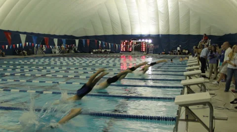 Swim Meet Stock Footage 32480181