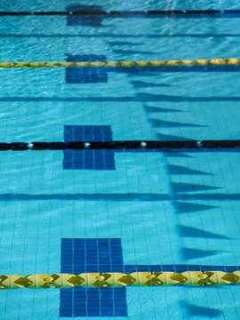 Swim meet pool Stock Photos