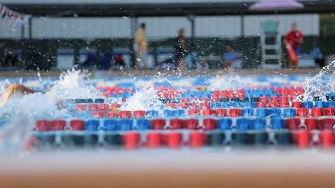 Swim Practice In The Pool Stock Footage 113519829