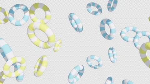 Swim Ring Fall Stock-Footage 311762644