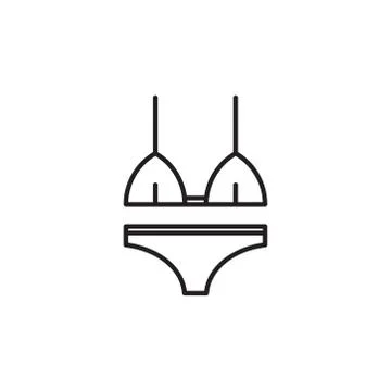 Swim set icon vector on white background Stock Illustration