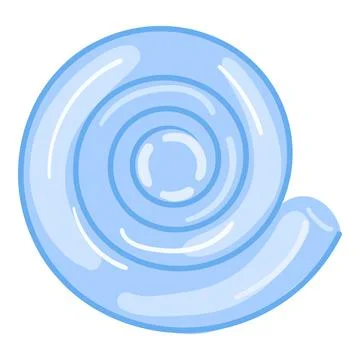 Swim shell icon cartoon vector. Summer float 스톡 일러스트