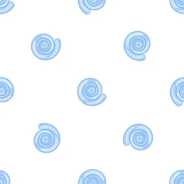 Swim shell pattern seamless vector Illustrazione stock