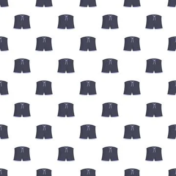 Swim shorts repeating pattern illustration on white background Stockillustratie